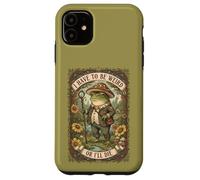 Tengo Que ser Weird or Die Frog Vintage Cottagecore Carcasa para iPhone 11