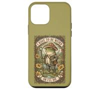 Tengo Que ser Weird or Die Frog Vintage Cottagecore Carcasa para iPhone 12 Mini