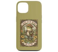 Tengo Que ser Weird or Die Frog Vintage Cottagecore Carcasa para iPhone 13