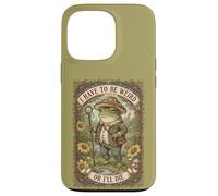 Tengo Que ser Weird or Die Frog Vintage Cottagecore Carcasa para iPhone 13 Pro