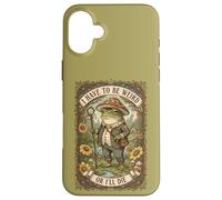 Tengo Que ser Weird or Die Frog Vintage Cottagecore Carcasa para iPhone 16 Plus