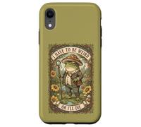 Tengo Que ser Weird or Die Frog Vintage Cottagecore Carcasa para iPhone XR