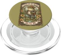 Tengo Que ser Weird or Die Frog Vintage Cottagecore PopSockets PopGrip para MagSafe