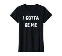 Tengo Que ser yo Camiseta gráfica económica, Mujer, Negro, S