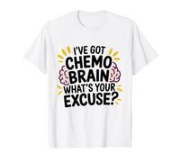 Tengo quimioterapia Cerebro ¿Cuál es tu Excusa Conciencia sobre el cáncer Camiseta gráfica económica