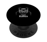 Tengo Rabia Camiseta Murciélago Vintage Retro Divertido PopSockets PopGrip Adhesivo