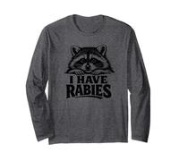 Tengo Rabia Mapache Rabid Funny Rabid Raccoon I Have Rabies Manga Larga