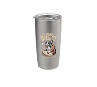 Tengo sarcasmo auditivo selectivo Bulldog francés Vaso térmico de acero inoxidable de doble pared