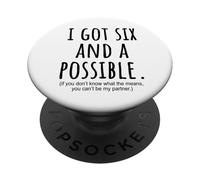 Tengo Seis y una Posible Cultura de Espadas PopSockets PopGrip Adhesivo