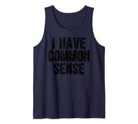Tengo sentido común Gracioso Sarcástico Camiseta sin Mangas