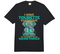 Tengo síndrome de Tourettes Me Permiten Hacer Cosas Raras Comfort Colors Adult Heavyweight T-Shirt