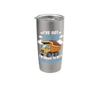 Tengo suciedad va a ser un gran primo camión volquete de construcción Vaso térmico de acero inoxidable de doble pared