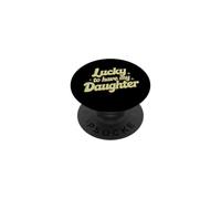 Tengo Suerte de Tener a mi Hija Retro Family Love PopSockets PopGrip Adhesivo