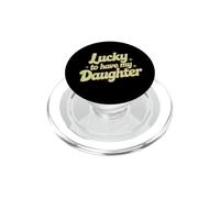 Tengo Suerte de Tener a mi Hija Retro Family Love PopSockets PopGrip para MagSafe