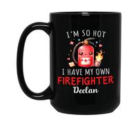 Tengo Tanto Calor Que Tengo Mi Propio Bombero Tazón De Café Novedad Tazón Graciosa Tazas De Regalo Regalos Divertidos Para Novios Amigos Familiares 330ml