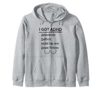 Tengo TDAH Déficit de Atención Humor para Adultos Ropa Casual Sudadera con Capucha