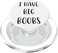 Tengo Tetas Grandes Idea Divertida Fiesta Mentira Blanca PopSockets PopGrip para MagSafe