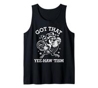 Tengo That-Yee Haw 'Tism Raccoon Cowboy Western Rodeo Vintage Camiseta sin Mangas