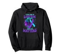 Tengo Tiempo para Escuchar tu Vida Importa Conciencia del Suicidio Sudadera con Capucha