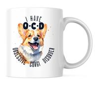 Tengo Toc Trastorno Obsesivo Corgi Taza Porcelana Tazas Cerámica Taza De Café Para Café Oficina Té 330Ml