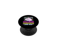 Tengo Tres Estados de ánimo Hiperfijación Procrastinación Siesta PopSockets PopGrip Adhesivo