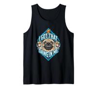 Tengo un Amigo en mí, Divertido Meme para Amantes de los Perros Pug Camiseta sin Mangas
