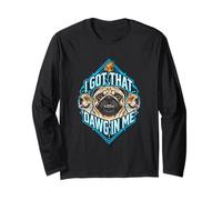 Tengo un Amigo en mí, Divertido Meme para Amantes de los Perros Pug Manga Larga