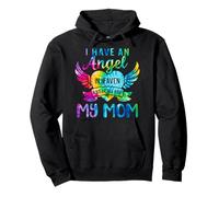 Tengo un ángel en el Cielo I Call Her My Mom Remember Tie Dye Sudadera con Capucha