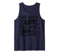 Tengo un Buen corazón Pero Esta Boca Camiseta sin Mangas