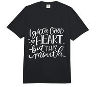 Tengo un Buen corazón, Pero Esta Boca es Graciosa y Dice Que no Hay Filtro Comfort Colors Adult Heavyweight T-Shirt