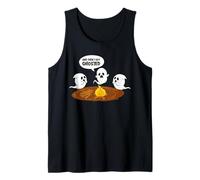 Tengo un Fantasma Divertido en una fogata de Halloween Camiseta sin Mangas