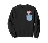 Tengo un gato en el bolsillo American Shorthair en Denim Pocket Sudadera