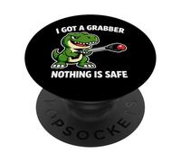 Tengo un Grabber, Nada es Seguro, Divertido, Dino PopSockets PopGrip Adhesivo