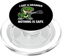 Tengo un Grabber, Nada es Seguro, Divertido, Dino PopSockets PopGrip para MagSafe