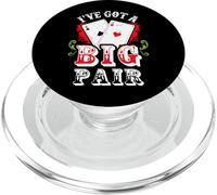 Tengo un Gran par de Jugadores de póquer Juego de Casino Party Joke PopSockets PopGrip para MagSafe