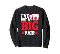 Tengo un Gran par de Tarjetas de póquer Texas Holdem Casino Sudadera