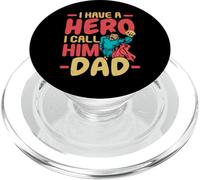 Tengo un héroe, lo llamo papá, el mejor papá de todos los tiempos, el Día del Padre PopSockets PopGrip para MagSafe