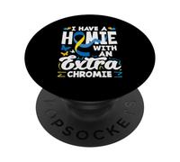 Tengo un Homie con una Coincidencia Extra de síndrome de Chromie Down PopSockets PopGrip Adhesivo