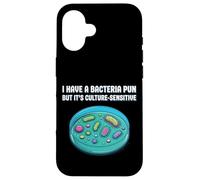 Tengo un juego de palabras de bacterias, pero es sensible a la cultura, ciencia Carcasa para iPhone 16