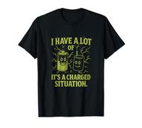 Tengo un montón de potencial Ciencia Voltaje Juego de Palabras gráfico Camiseta