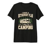 Tengo Un Plan De Jubilación En Camping Freedom Dream Life Retro Camiseta Premium