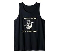 Tengo un Plan Es un Mal Líder planificador de Humor sarcástico Camiseta sin Mangas