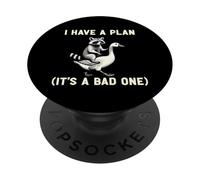 Tengo un Plan Es un Mal Líder planificador de Humor sarcástico PopSockets PopGrip Adhesivo