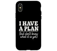 Tengo un Plan Pero aún no sé qué es Humor Hombres Mujeres Carcasa para iPhone X/XS