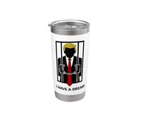 Tengo un sueño Anti-Trump Elección política patriótica divertida Vaso térmico de acero inoxidable de doble pared