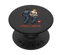 Tengo un sueño Que la policía arresta a Trump contra la protesta PopSockets PopGrip Adhesivo