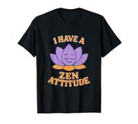 Tengo una Actitud Zen Lotus Yoga Gráfico Camiseta