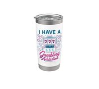 Tengo una adicción al juego Apuestas deportivas Parlay Poker Ayuda Vaso térmico de acero inoxidable de doble pared