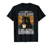Tengo una audición selectiva Divertida Cita de Humor de Gato sarcástico Camiseta