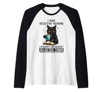 Tengo una audición selectiva No fuiste seleccionado Gato divertido Camiseta Manga Raglan